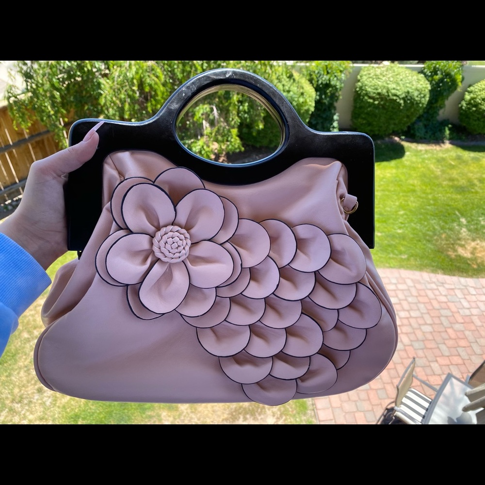 Scarleton Pink flower purse